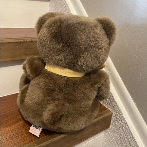 Mango Teddy Bear Plush Millenium 2000 Vintage Rare Magnetic Hands Heavy Peekaboo - Picture 4 of 12